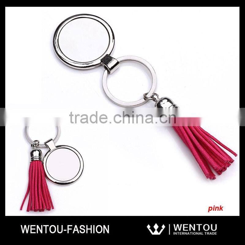 Wholesale Monogrammed Tassel Keychain Keyfob