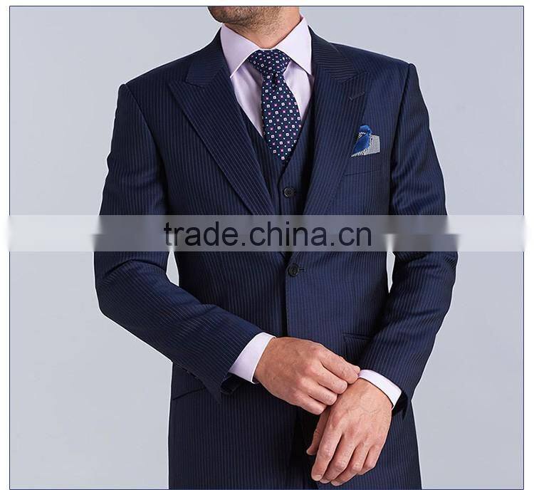 Bospoke Slim Fit Blue Latest Design Coat Pant Men Suit