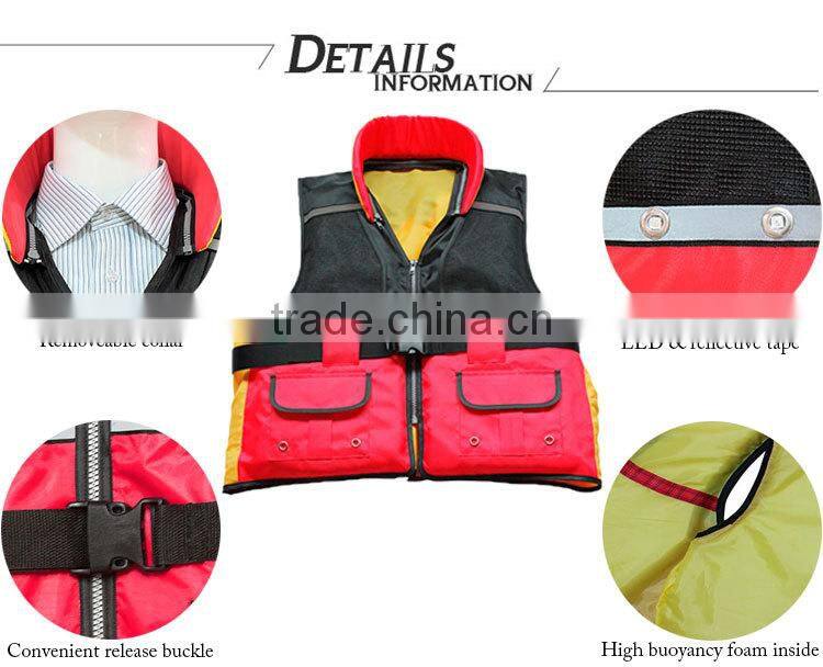 Solas personalized vest wholesale price neoprene led life jacket lights