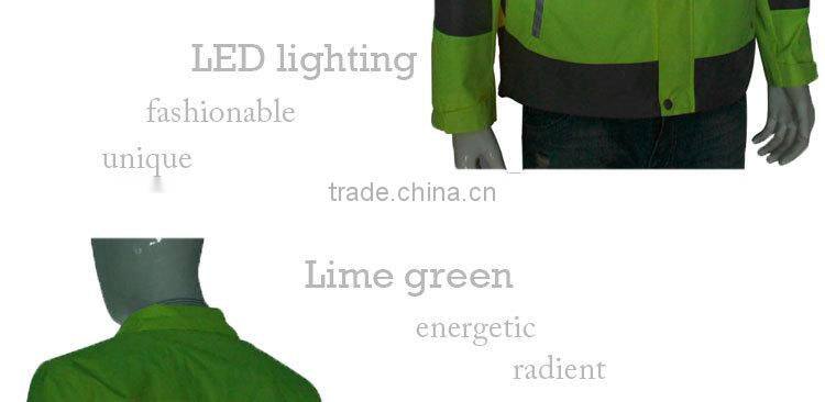 ski & snow wear mens jacket visible jacket for night