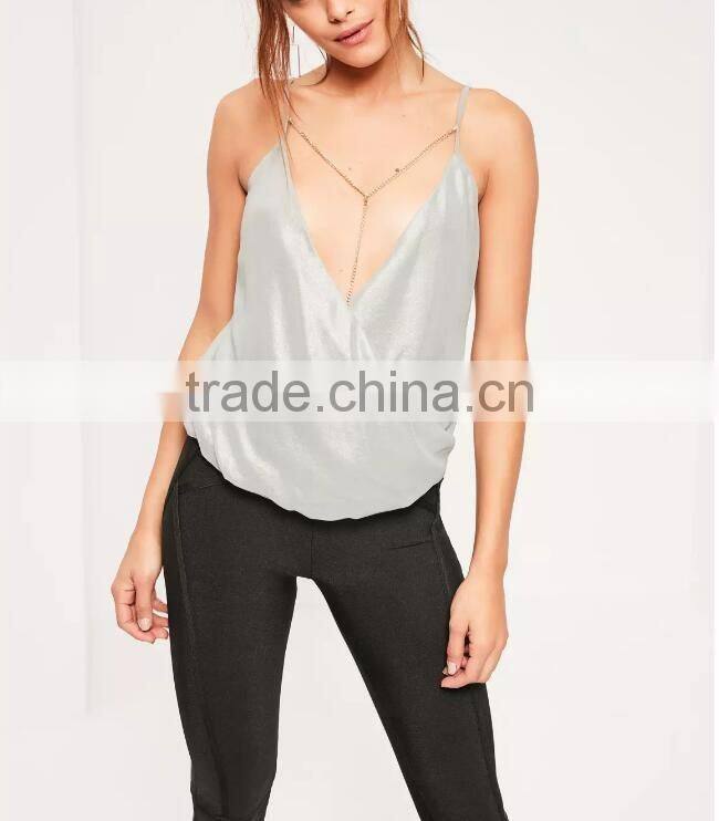Fashion V-neck Camis Tops Women Elegant Tank tops Summer Female Party beach Crop tops