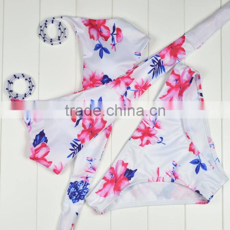 Polyester Bikini different size for choice & padded blue girls swimwear 59377
