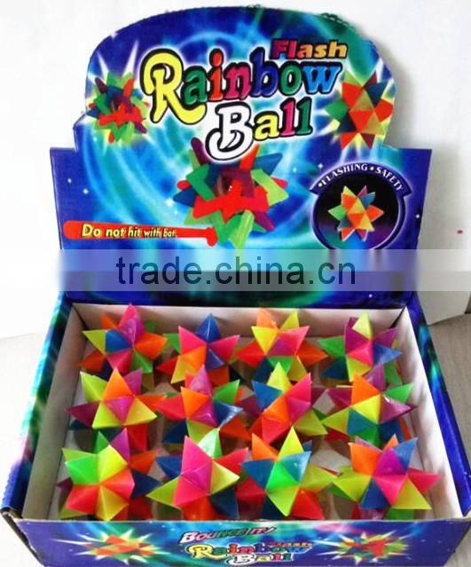 Halloween flashing sport bounce ball TPR rubber bounce ball