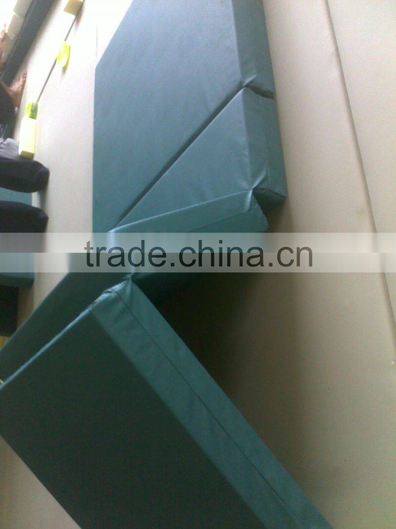 Folding foam medical bed mattress with waterproof cover