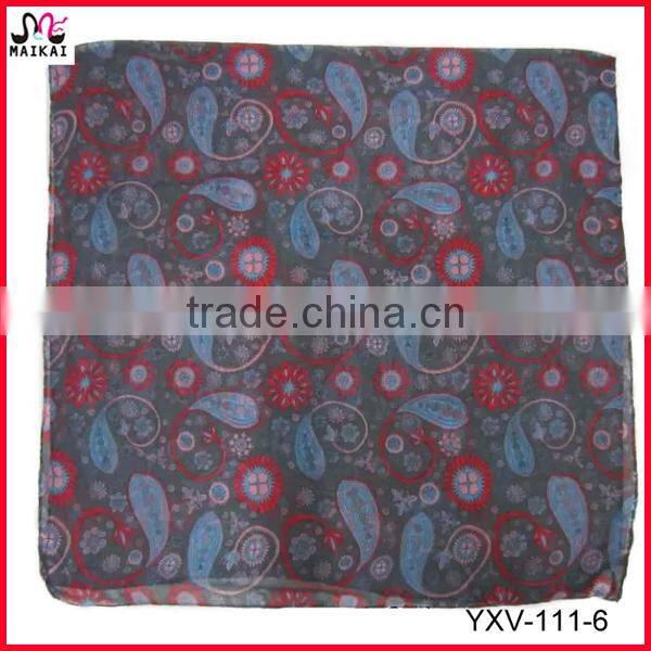 Classic leopard design animal printed polyester scarf