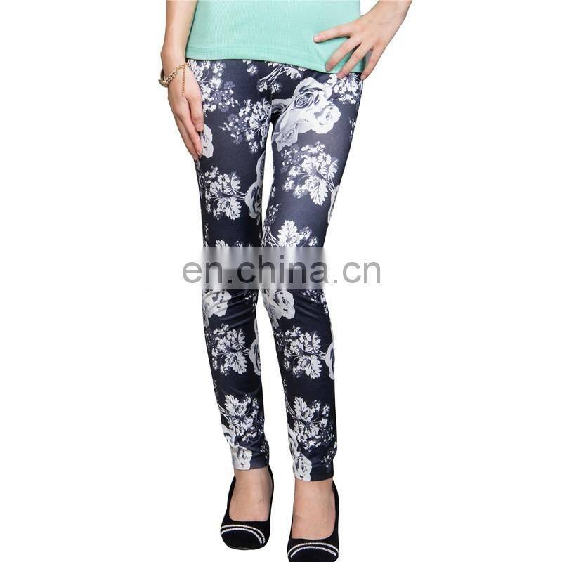 Newest printed seamless tatoo design legging pantaloon