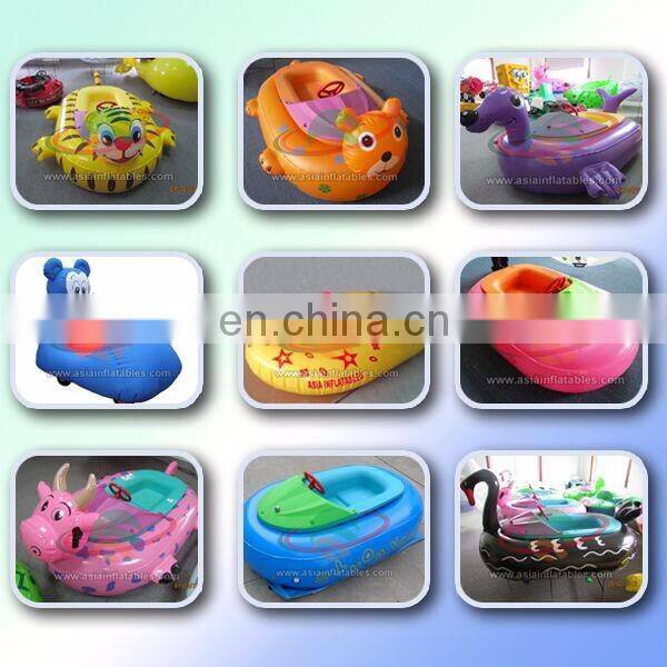 Commercial Grade Kids Inflatable Bumper Boat For Sale / Tiger Bumper Boat
