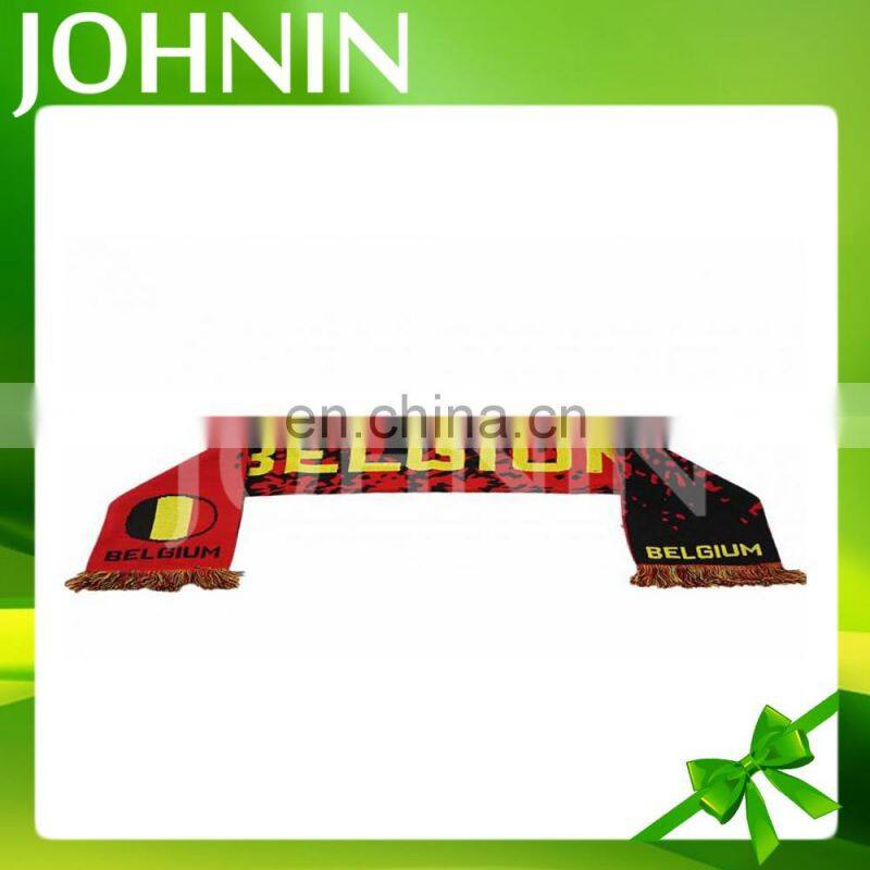 Hot selling promotional high quality print custom scarf and flag fans scarf