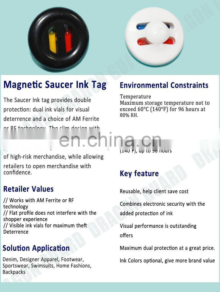 DRAGON GUARD I010 AM rf hard tag, hard plastic luggage tag, EAS ink tag
