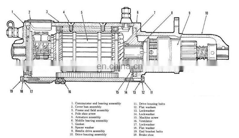 China Wenzhou Songtian High Performance Starter motor 6405.G7