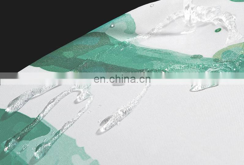 High Quality Polyester Plant Shower Curtain leaf green waterproof shower curtain