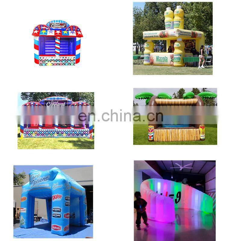 Advertising Inflatable Open Bar Booth Blow Up Coconut Tree House For Party Rental