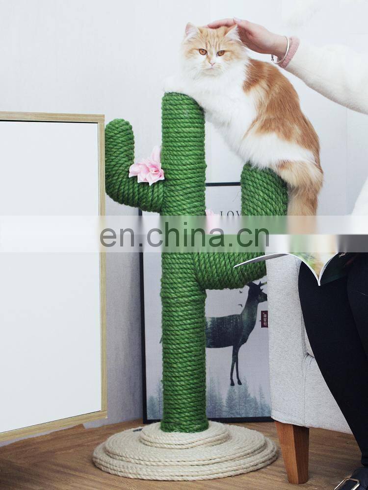 Pet Heaven New Product Stable Flower Cactus Cat Tree