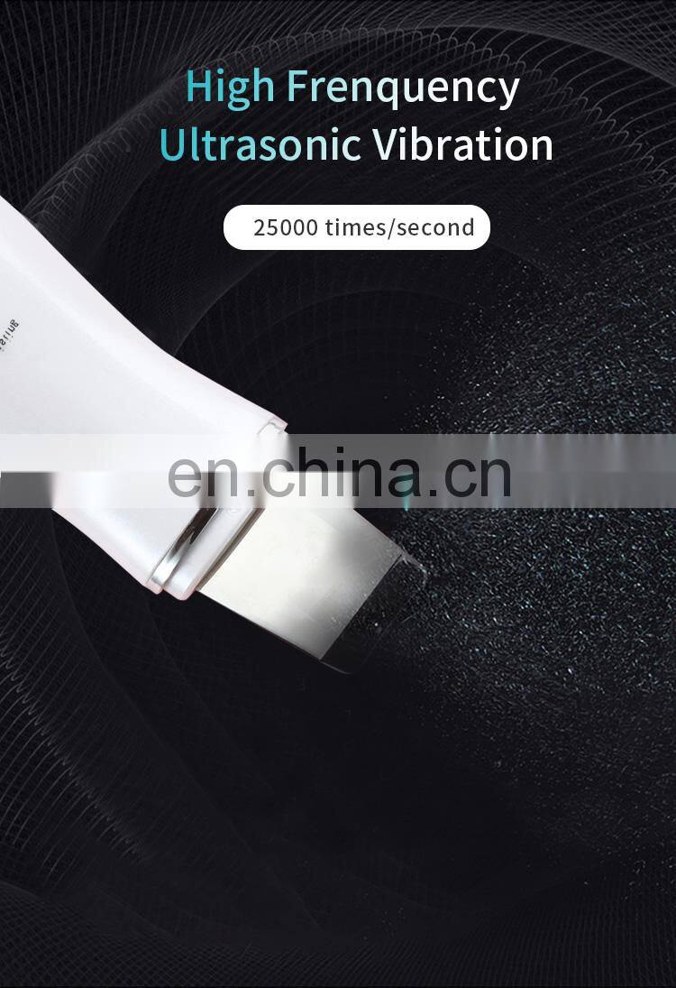 Rechargeable handheld facial scrubber ultrasonic skin care device for anti-aging