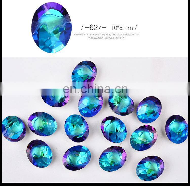 Nail Art Flame Rock Shaped Diamond Nail Art Decoration Shiny Rhinestones