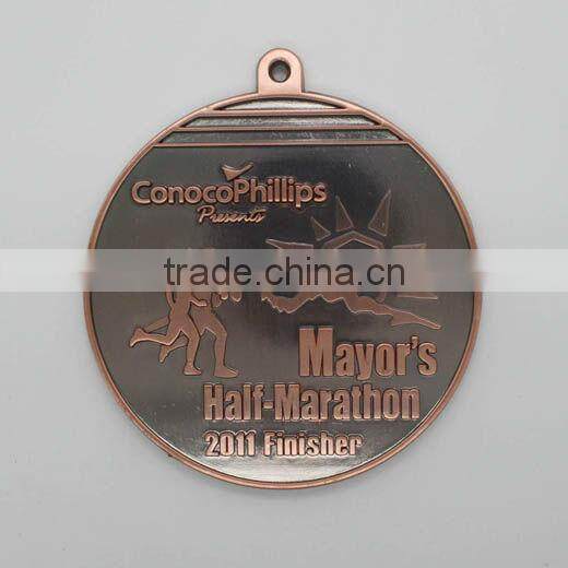 Custom metal embossed medallion