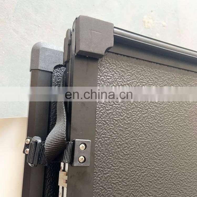 New Tri Fold Tonneau Cover with led Light for Hilux Conquest 2018-2021 Rocco with Fashion Bar