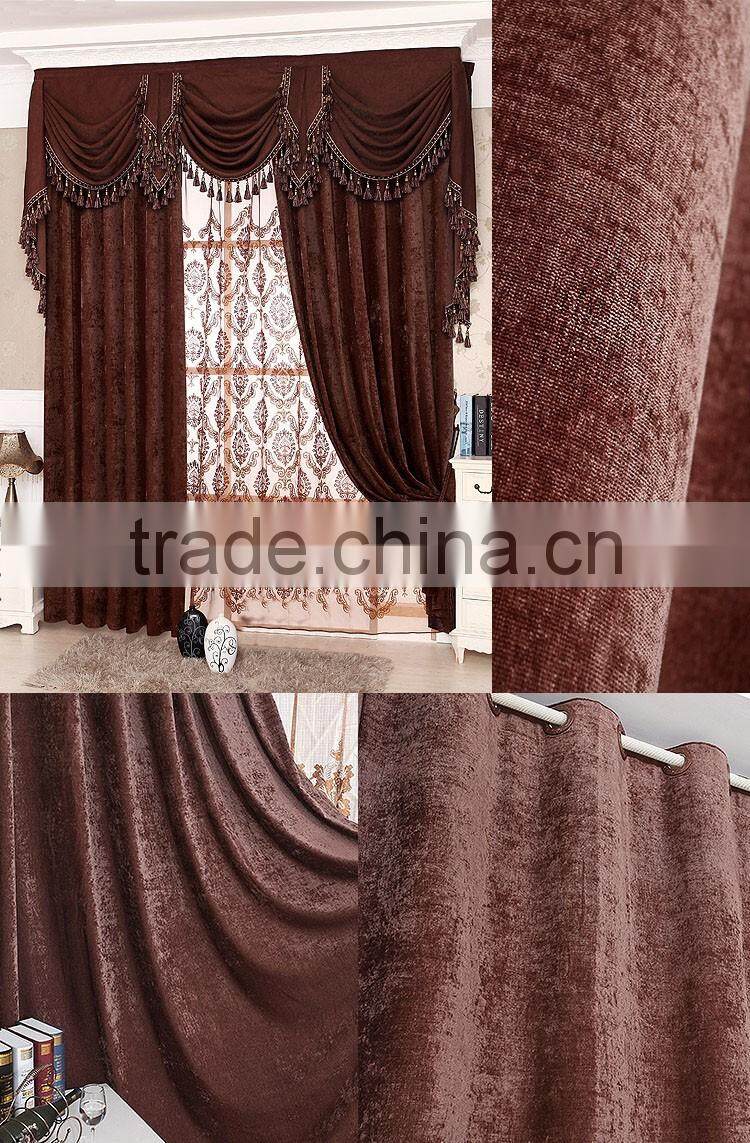 New designs jacquard sheer blackout embroidery curtain