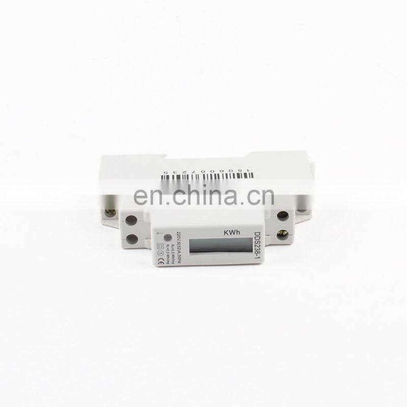 DDS238-1 Single Phase Din Rail Digital Electric Energy KWH Meter LCD 220V 50HZ Single Phase Pole Din Rail KWH Watt Hour meter
