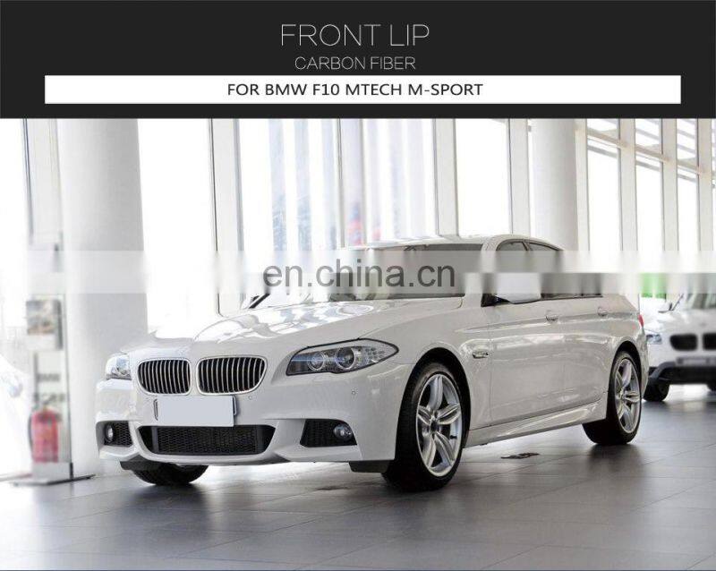 Carbon Fiber Front Bumper Lip for BMW F10 F11 F18 528i 530i 535i 550i M SPORT 2013-2016