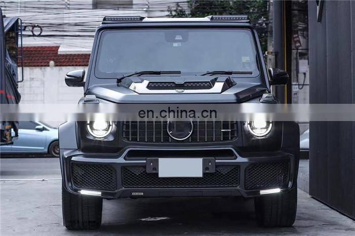 Runde Top Quality Hood For Mercedes-Benz G-Class W464 G63 G500 G350 Upgrade Bar bus B Style Carbon Fiber Engine Cover