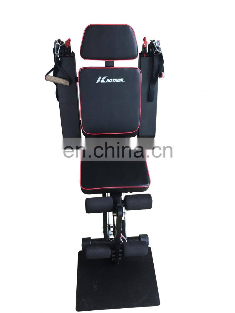 Adjustable dumbbell sit-up weightlifting bed home fitness equipment anti-skid physical training exercise equipment