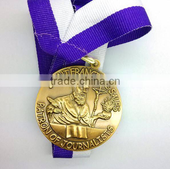 Custom High Quality 2014 gold Award Metal Sport Medals/Souvenir Medals