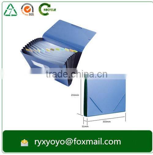 2016 high quality a4 manila paper file folder with multi-pockets