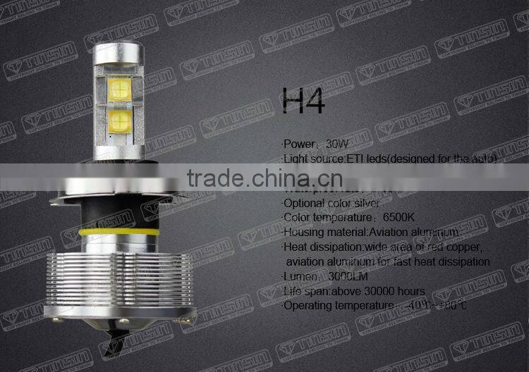 TINSIN LED BULBS !!! h4 h7 h8 h11 9005 9006 led car light