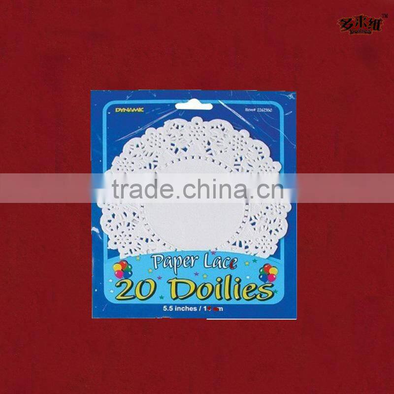 Eco-Friendly White Paper Doily Pattern For Table Using