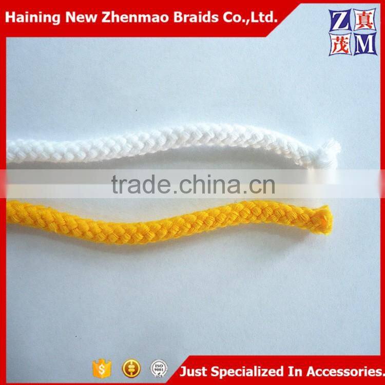 China Zhejiang wholesale 100% braided cotton rope