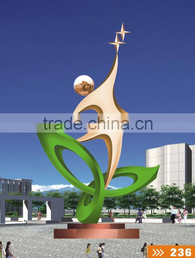 stainless steel for large outdoor landscape garden sculpture olive sculptures