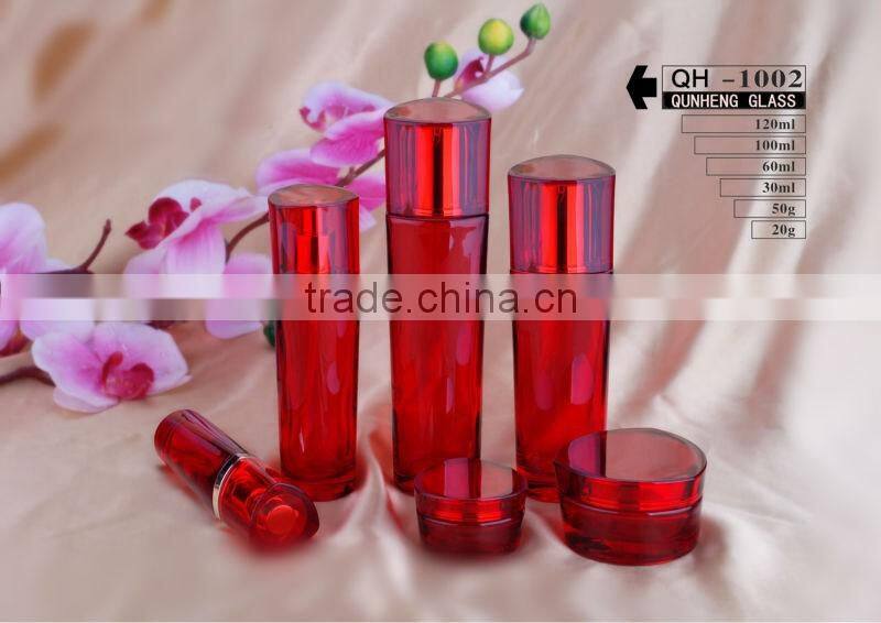 Hot sale!high quality glass cream jars ,face cosmetics glass bottle