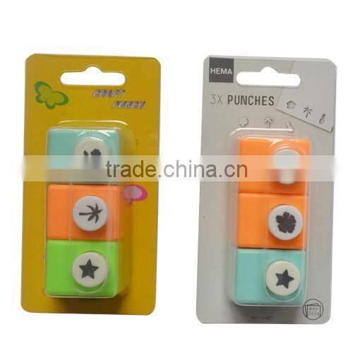 Craft paper punch set, novelty different pattern plastic craft punch set