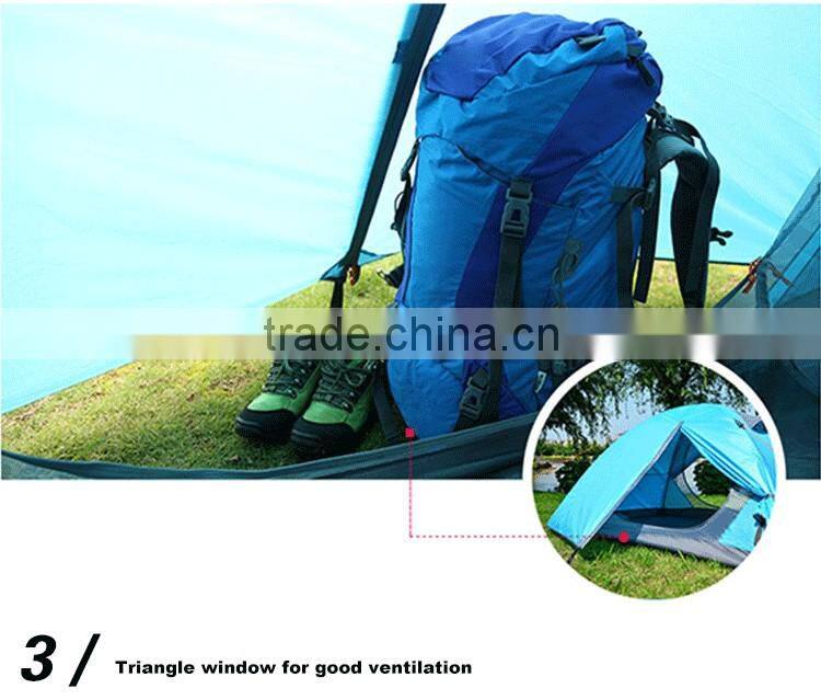 Hotsell Waterproof Double Layer 2 Person 3 Season Aluminum Rod outdoor camping tent