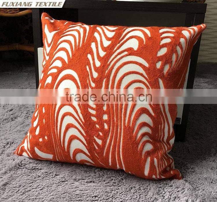 Crewel Embroidery Pillow