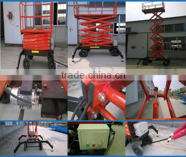 6m small mobile aluminum hydraulic lift platform