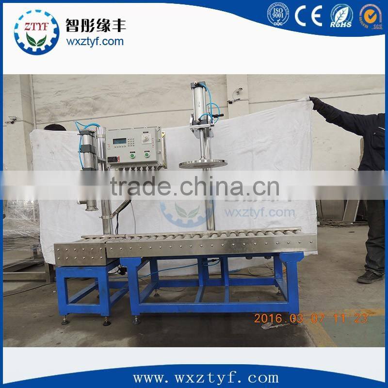 copper grease Semi-automatic drum weighing Filling and press capping Machine