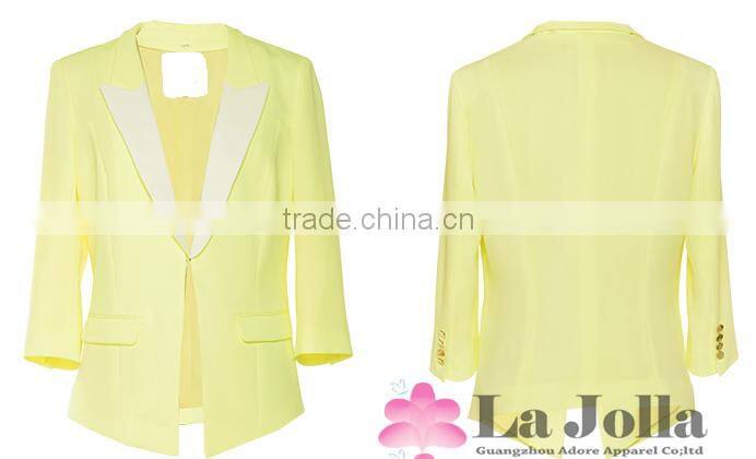 2016 Ladies office fashion business short suits slim fit women plus size suit