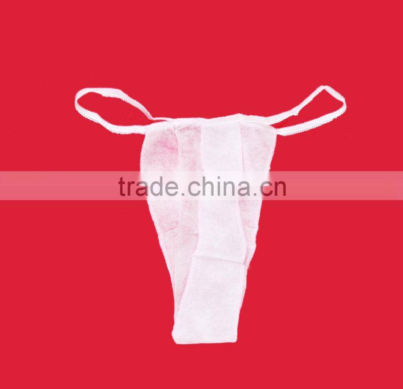 Non woven PP disposable underwear sexy briefs T back for spa massages