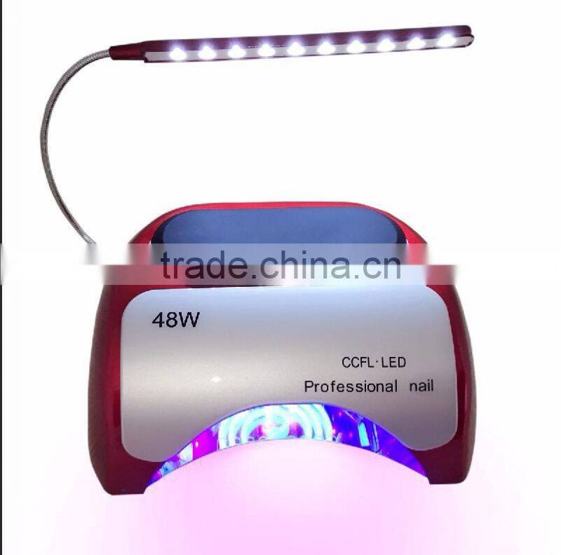 48W Sensor Portable LED UV Nail lamp LED Nail Dryer CCFL LED light Nail dryer