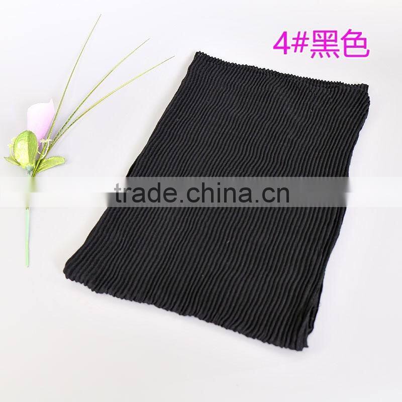 2016 New Style Stripe Embossed Viscose Plain Muslim Women Hijab Scarf