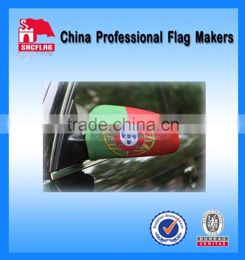Country logo design car mirror cover flag for promotion