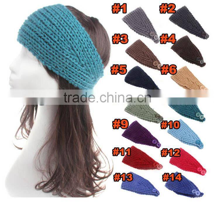 Best Selling Plain Wool Knitted Women Fashion Headband