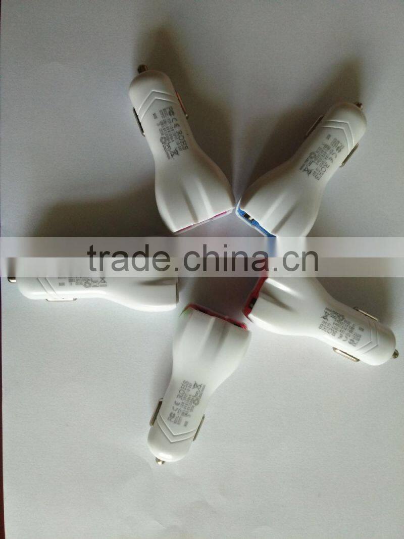 Promotional Output DC 5.0V 3.1A Portable Dual USB Car Charger