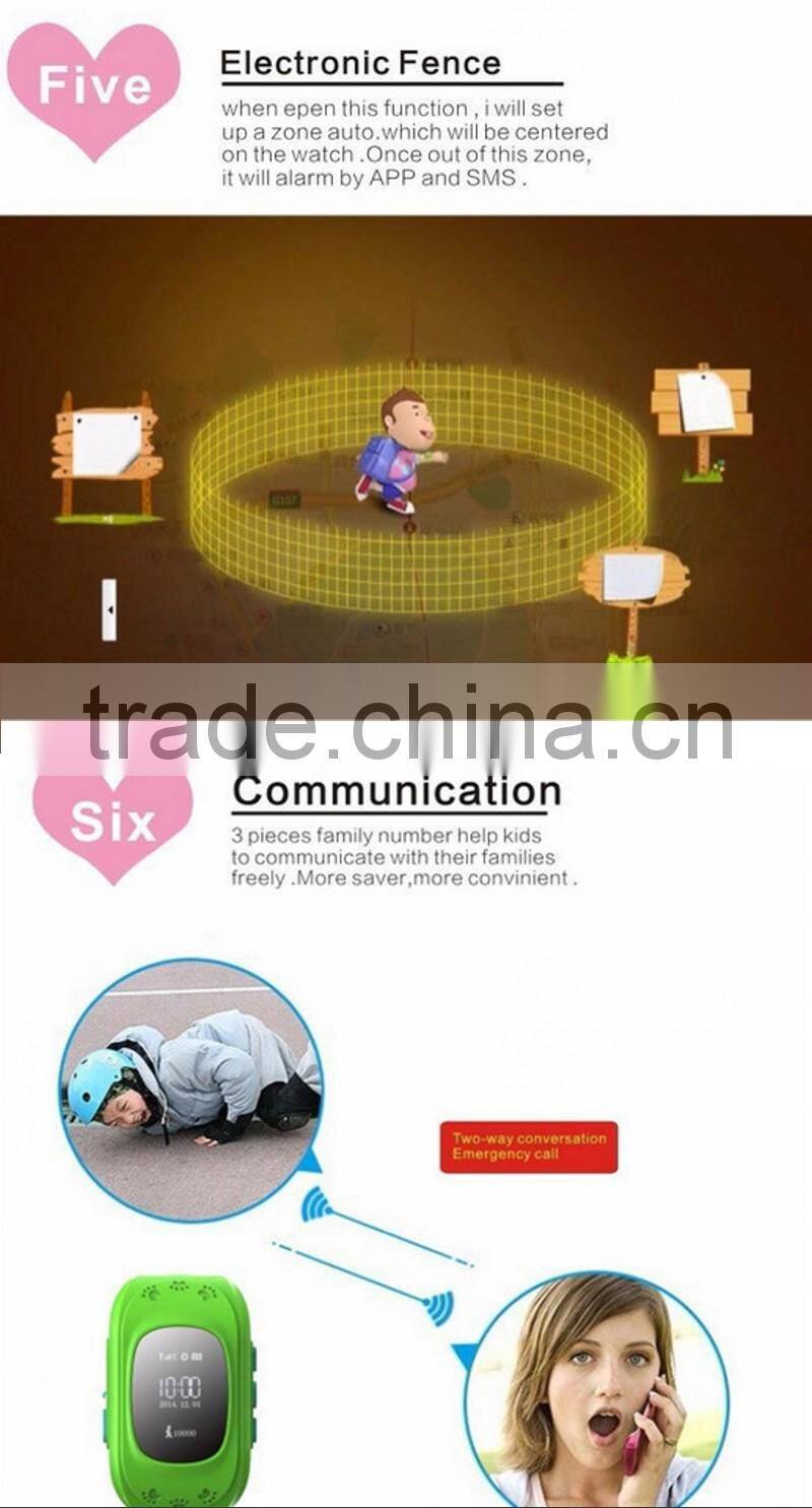 Children wristwatch,Children GPS Tracker Smart Watches Q50 For Satellite monitoring Double Locate Remote Monitor SOS