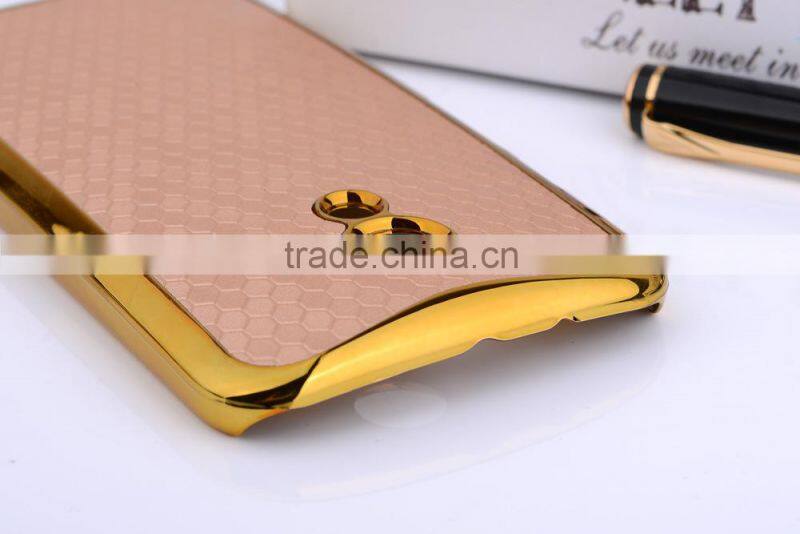 Mobile phone electroplating leather case for Motorola G2 2ND GEN hard back cover case