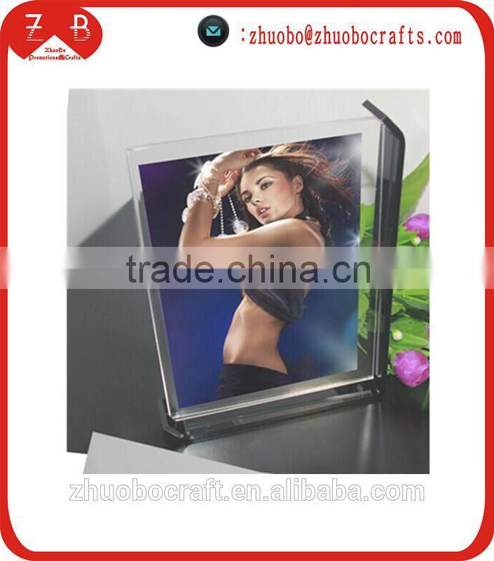 Hot wholesale personality rotation acrylic glass photo frame,photo picture frame