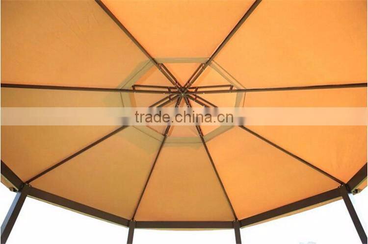 Outdoor Octagonal Awning Tenda Gazebo 4x4 Garden Wrought Iron Gazebo