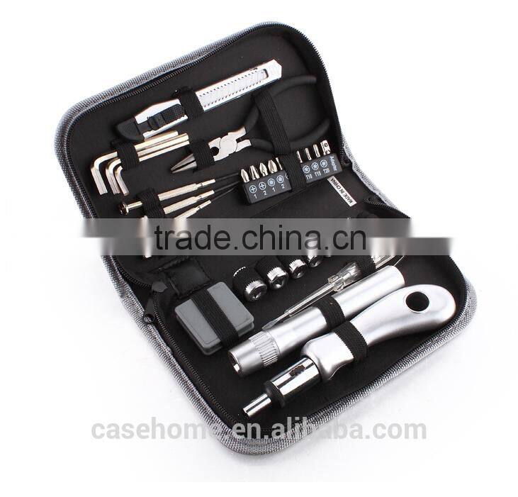 Customized pu leather repair tool bag with zipper,PU leather bag for maintenance tool